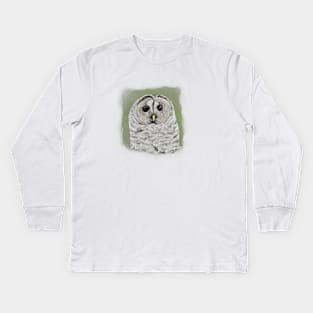 Barred Owl Kids Long Sleeve T-Shirt